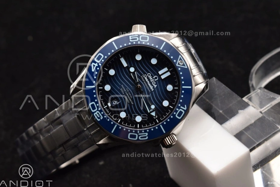 Seamaster Dial on 1:1 A8800 Summer Edition Bracelet 300 Blue SS VSF Best 0115